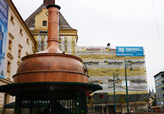 Oprava fasády pivovaru STAROBRNO